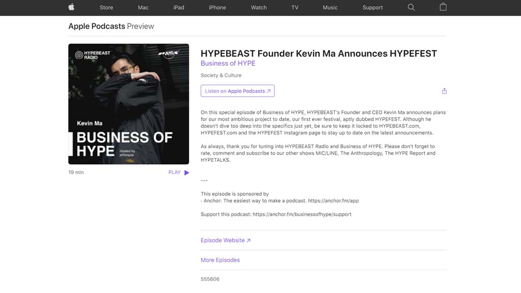 Business of HYPE - HYPEBEAST Radio : HYPEBEAST Founder Kevin Ma Announces HYPEFEST