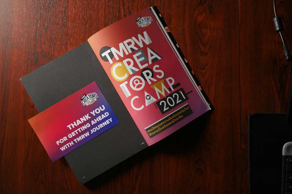 นิตยสาร a day 248 ฉบับ Content Creator ในคอลัมน์พิเศษ TMRW Creators Camp 2021