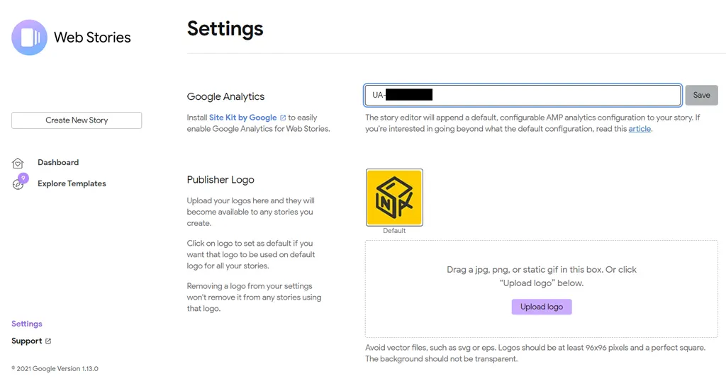 How to ทำ Google Web Stories ให้เหมือนมี IG Story ในเว็บไซต์ (Content Creator ควรลอง) ตัวอย่างการใส่ Tracking ID ของ Google Analytics เชื่อมกับปลั๊กอิน Google Web Stories