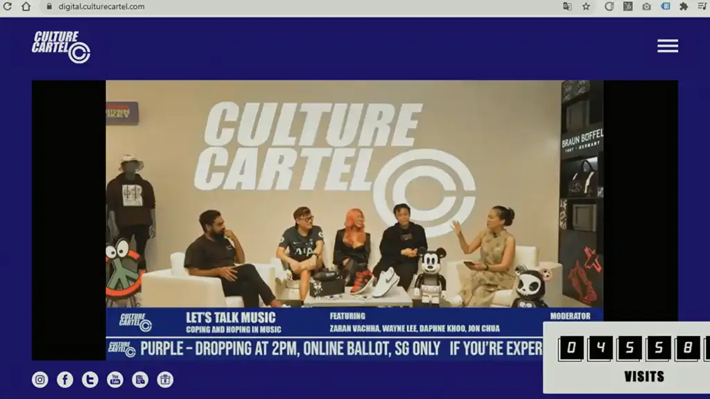ภาพจากช่วง Livestream งาน Culture Cartel 2020