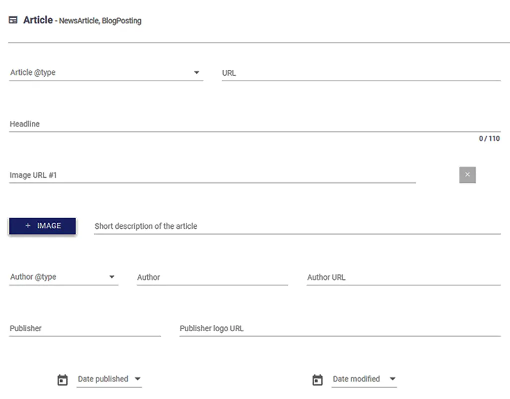 Structured Data แบบ Article จากเว็บไซต์ช่วยสร้าง