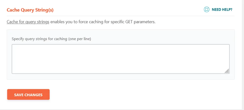 Cache Query String(s) : การกำหนดให้เรียกแคชไฟล์ที่มีอยู่ขึ้นมาใช้ หากใน URL มี parameters ที่กำหนด