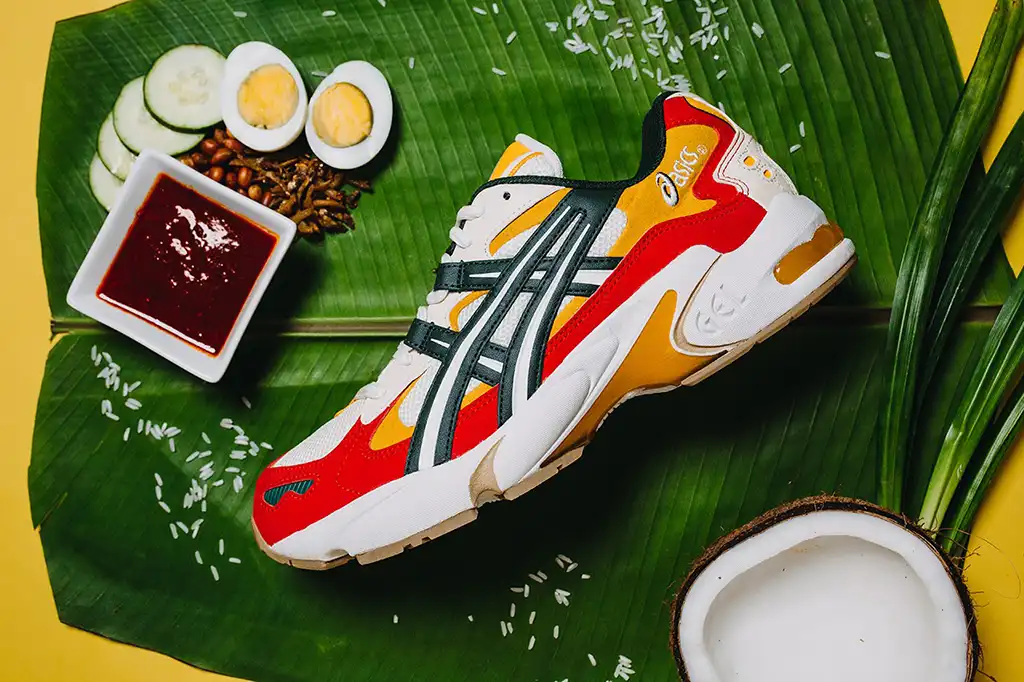 ASICS GEL-Kayano 5 OG x Hundred% x SneakerLAH - Nasi Lemak