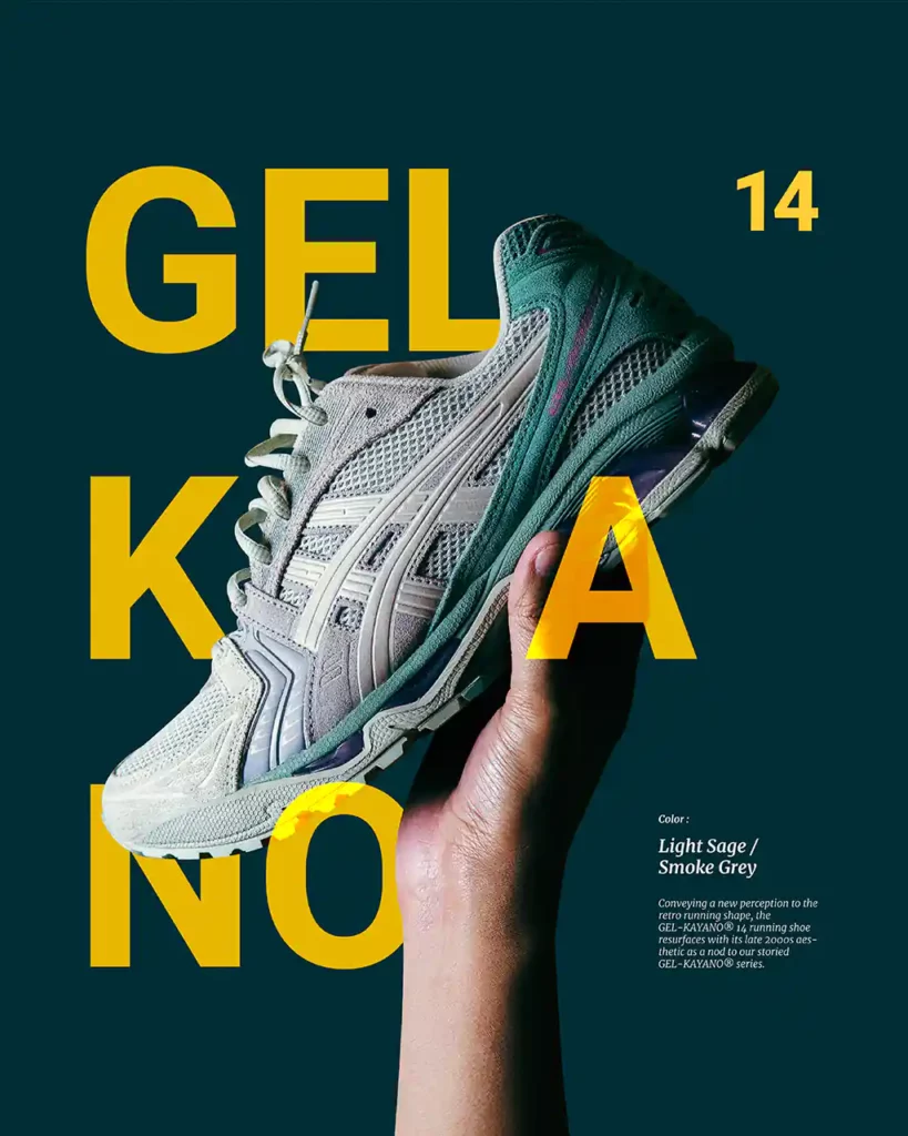 ASICS GEL-KAYANO 14 - Light Sage / Smoke Grey