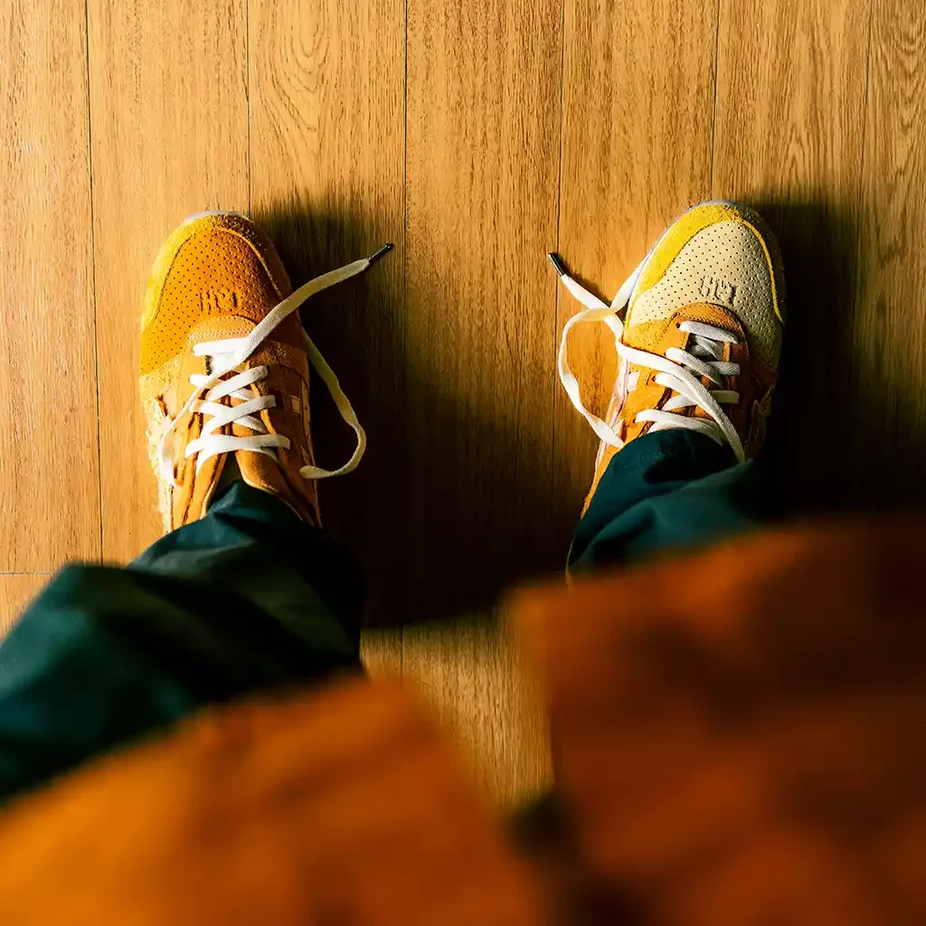 ASICS GEL-Lyte III x Hundred% x SneakerLAH - Teh Tarik on feet