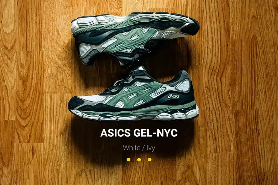 ลองใส่ ASICS GEL-NYC เป็นครั้งแรก! คู่สีที่ชื่อ WHITE / IVY หรือสีที่ผมเรียกเองว่า สีเขียวใบไอวี่ หลังจากที่ผมยังไม่เคยได้ลองสักทีเลยตั้งแต่ที่ ASICS ปล่อย GEL-NYC ออกมา