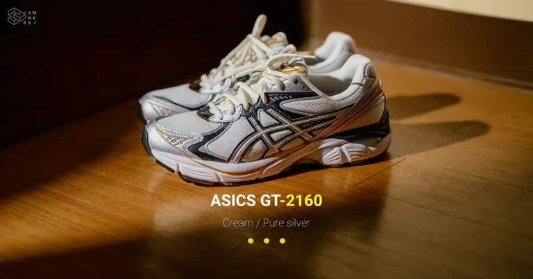 ASICS GT-2160 คู่แรกของผมได้จากการสุ่มสิทธิ์ซื้อ แต่พอมาเห็นสี Cream / Pure silver คู่นี้ ผมรู้สึกเหมือนมีแฟลชแบ็คกลับไปช่วงตื่นเต้นอยากได้ GT-2160 คู่แรกเลย!